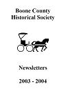 Boone County Historical Society Newsletters, 2003-2004